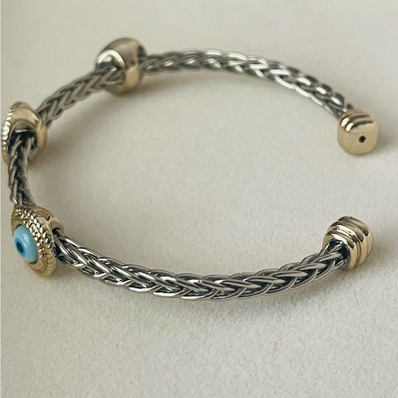 Evil Eye Bracelet For Women Silver Tone - Picture 7 of 11